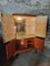 Art Deco Burr Walnut Cocktail Cabinet with Mirrored Interior & Brass Details, France, 1920s 11