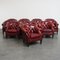 English Cowhide Chesterfield Chairs, Set of 12 1