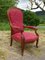 Antique Voltaire Armchair in Walnut and Velvet Fabric, 1890s, Image 13