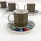 Tasses à Café et Soucoupes par Barbara Brenner pour Rosenthal, 1990s, Set de 6 5