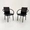 Black Leather Mandarin Chair by Ettore Sottsass for Knoll, 1980s 9