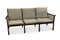 Mid-Century Modernes Drei-Sitzer Sofa mit Gestell aus Mahagoni von Poul Jeppesens, 1950er 3