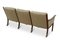 Mid-Century Modernes Drei-Sitzer Sofa mit Gestell aus Mahagoni von Poul Jeppesens, 1950er 4