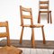 Elm and Straw Chairs in the style of Perriand, 1950s, Set of 6 9