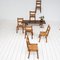 Elm and Straw Chairs in the style of Perriand, 1950s, Set of 6 3