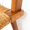 Elm and Straw Chairs in the style of Perriand, 1950s, Set of 6 7