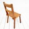Elm and Straw Chairs in the style of Perriand, 1950s, Set of 6 1