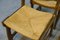 Stühle aus Eiche mit Sitz aus Stroh von Guillerme et Chambron für Votre Maison, 1950er, 6er Set 8