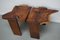 Vintage Natural Coffee Tables in Walnut, Ca 1970/1980 2