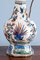 Lampada da vaso policroma con collo ad aglio di Delftware, Olanda, XVIII secolo, Immagine 7