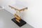 Swedish Gustavian Giltwood Console Table with Lyre and Marble Top, 1800s, Image 14