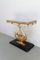 Swedish Gustavian Giltwood Console Table with Lyre and Marble Top, 1800s, Image 6