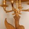Egyptian Revival Empire Style Bouilotte Lamps with Sphinxes in Gilt Wood and Marble, 1980s, Set of 2 6