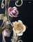 Iron Chandelier with Ceramic Roses, 1950s 4