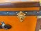 Vintage Moynat Truhe aus orangefarbenem Canvas, 1920er 14