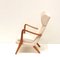 Dänischer Vintage Sessel mit cremefarbenem Bezug, 1960er 6