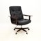 Silla de escritorio danesa vintage de cuero de Arne Vodder para Sibast, 1960, Imagen 1