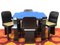 Table and Game Chairs Set by Pierluigi Molinari, 1970s, Set of 5, Image 1