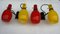 Glass Wall Lamps, Italy, 1950s, Set of 2 3