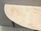 Lacquered Beech Console with Pink Marble Top, 1960s 6
