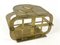Brutalist Brass Magazine Rack with Floral Elements, 1970s, Image 6