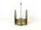 Brutalist Brass Magazine Rack with Floral Elements, 1970s, Image 4