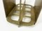 Brutalist Brass Magazine Rack with Floral Elements, 1970s, Image 8