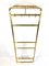 Hollywood Regency Brass Wall Coat Rack, 1970s 6