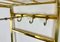 Hollywood Regency Brass Wall Coat Rack, 1970s 10