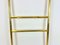 Hollywood Regency Brass Wall Coat Rack, 1970s 5