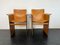 Modern Italian Solaria Armchairs in Cognac Brown Leather by Tito Agnoli for Arrben, Italy, 1970s, Set of 2 17