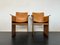 Modern Italian Solaria Armchairs in Cognac Brown Leather by Tito Agnoli for Arrben, Italy, 1970s, Set of 2 19