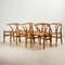 Wishbone Chair by Hans J. Wegner for Carl Hansen & Søn, 1960s, Set of 6, Image 1