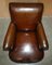 Art Deco Brown Leather Club Armchair, 1920s 4