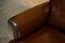 Art Deco Brown Leather Club Armchair, 1920s 7