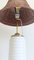 Mid-Century Marbella Style White Ceramic, Brass and Wicker Table Lamp from Carstens Tönnieshof, 1960s, Image 6