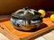 Art Nouveau Style Studio Ceramic Art Bowl with Lid, 1980s 3