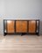 Vintage Art Deco Italian Sideboard in Wood and Glass 1