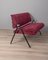 Vintage Sofa in Bordeaux Fabric from Formanova, 1970s 2