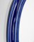 Vintage Italian Wall Mirror in Blue Ceramic, 1970s, Image 5