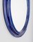 Vintage Italian Wall Mirror in Blue Ceramic, 1970s, Image 7