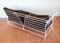 French Sofa in Wrought Iron with Leather Cushions, 1955, Image 4