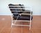 French Sofa in Wrought Iron with Leather Cushions, 1955 9