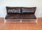 French Sofa in Wrought Iron with Leather Cushions, 1955 11