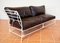 French Sofa in Wrought Iron with Leather Cushions, 1955 13