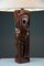 Italian Mid-Century Modern Hand-Carved Sculptural Table Lamp by Gianni Pinna, 1960s 6