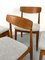 Chaises de Salle à Manger en Teck et Laine de Casala, 1960s, Set de 6 7