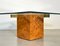 Mesa de centro de nudo y latón, años 80, Imagen 9