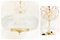 Lustre Regency Vintage en Laiton, Cristal par Kalmar pour Orrefors, 1970s 8