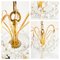 Lustre Regency Vintage en Laiton, Cristal par Kalmar pour Orrefors, 1970s 10